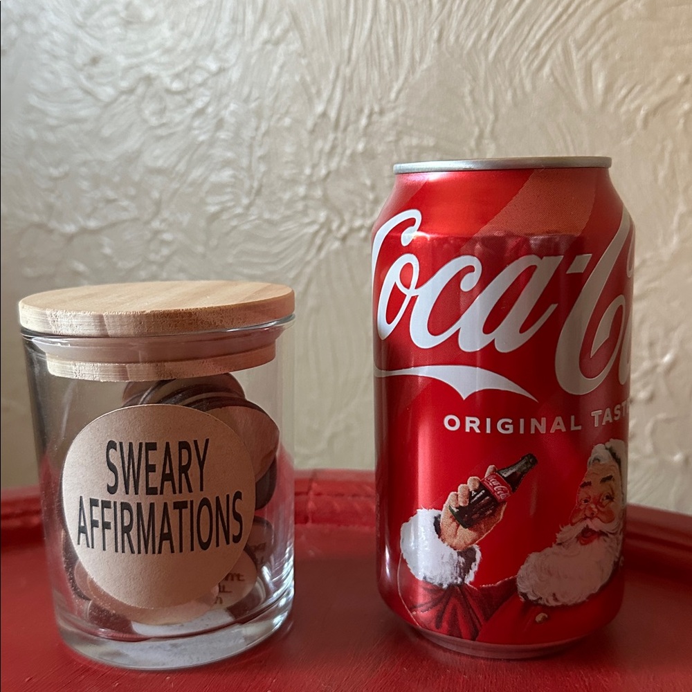 Laser cut jar of mini swear affirmations. Coworker, friend, anyone gift! - Picture 3 of 3